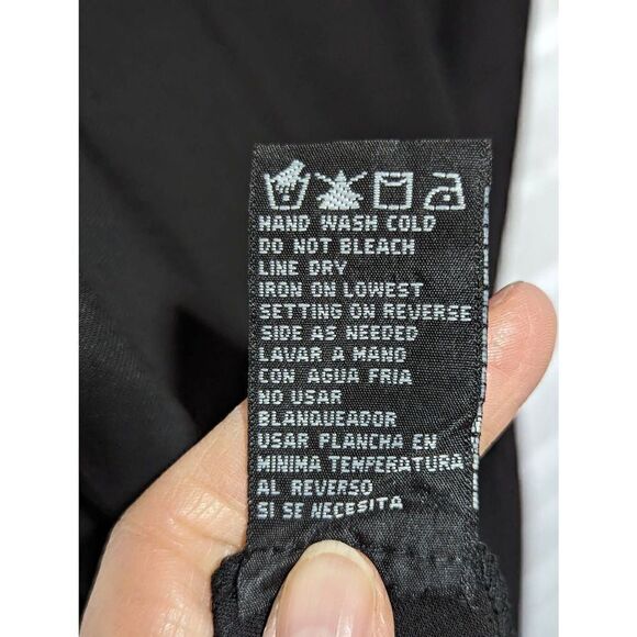 Perceptions Women's Black Tan Shiny Sparkle Abstract 2 Piece Jacket & Dress 16 - Picture 8 of 8